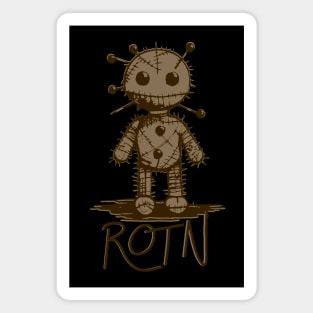 ROTN Voodoo Doll - Minimalist Ink Magnet